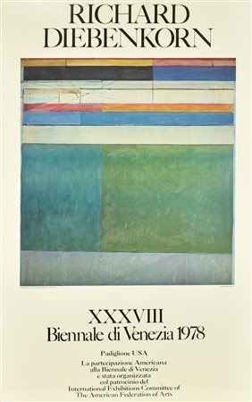 MANIFESTO RICHARD DIEBENKORN stampato in occasione della XXXVIII Biennale...