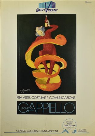 CAPPIELLO LEONETTO FRA ARTE COSTUME E COMUNICAZIONE manifesto, 100x70 cm...