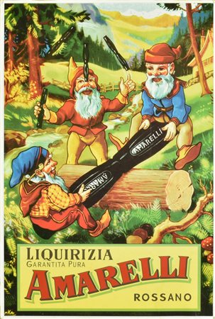 STAMPA PUBBLICITARIA per il marchio 'Liquirizia Amarelli', cm 41,5x28 Italia,...