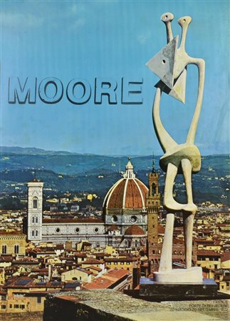 MOORE manifesto, cm 100x68, realizzato da Mario Mariotti in collaborazione...