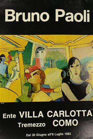 BRUNO PAOLI manifesto, 99x77 cm Realizzato dall'ente Villa Carlotta di Como...