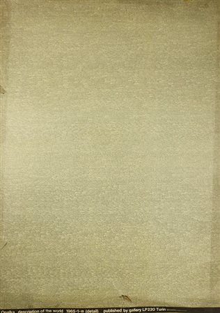 DESCRIPTION OF THE WORLD manifesto, 136x100 cm Pubblicato dalla Galleria...