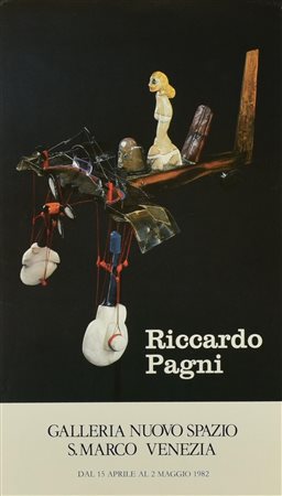 RICCARDO PAGNI manifesto, 52x30 cm Realizzato dalla galleria Nuovo Spazio,...