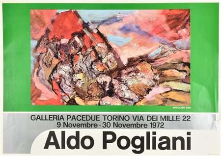 ALDO POGLIANI manifesto cm 48x68 realizzato da Errepi, Milano per la mostra...