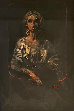 Alberto Sughi, 'Mezzo busto di ragazza', 1971
