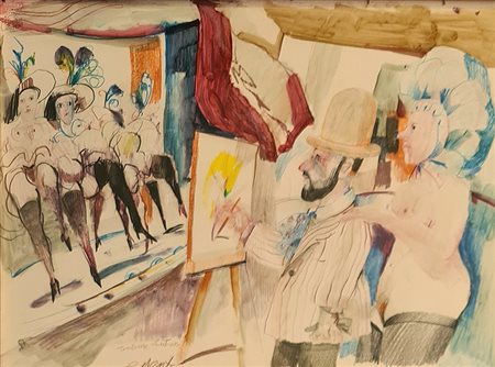 Antonio Possenti, 'Toulouse Lautrec', Anni '70