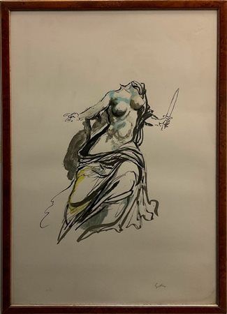 RENATO GUTTUSO "Senza titolo" 
litografia a colori
cm 70x49
firmata e numerata X