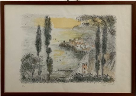 Michele Cascella "Portofino" 
litografia a colori
cm 49x69
firmata e numerata 89