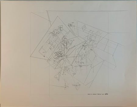 Filippo Avalle Lotto composto da tre disegni e due carte da lucido:

"Progetto p