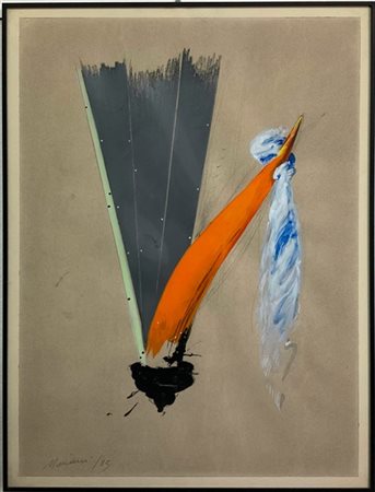 Umberto Mariani "Senza titolo" 1983
tecnica mista su carta
cm 69,5x49,5
firmata