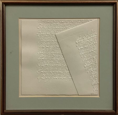 Alessandro Algardi "Manoscritto" 1995
olio su cartoncino
cm 23,5x23,5
firmato e