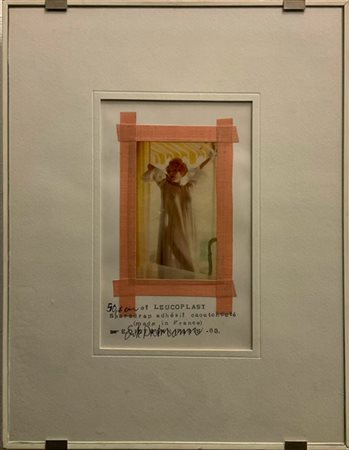 Erik Dietman "50,6 cm of Leucoplast" 1963
collage, stampa e tecnica mista su car