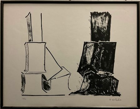 Fritz Wotruba "Verwandlugen" 1972
litografia
cm 49x64,5
firmata e numerata 54/80