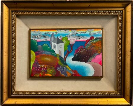 Luca Alinari "Senza titolo" 1998
olio su tela applicata su tavola
cm 19x29
firma