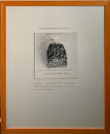 Erik Dietman "Lezarz et Klein Kunst Par Outil O' Tool" 1973
tecnica mista e coll