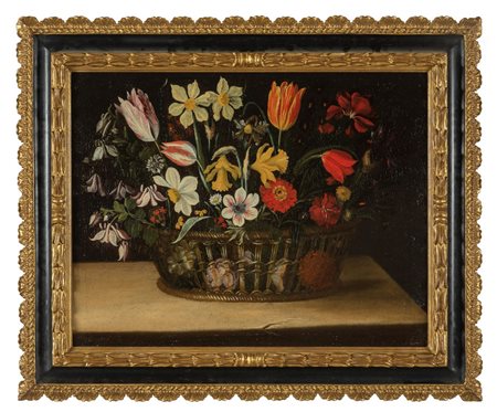 Scuola lombarda sec.XVIII "Vaso di fiori" 
