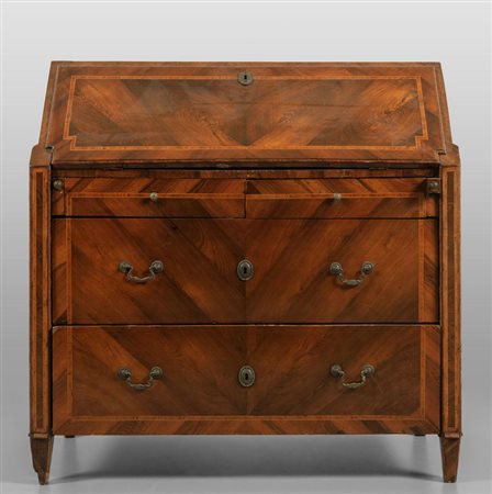 Ribalta Luigi XVI a due cassetti più due, 