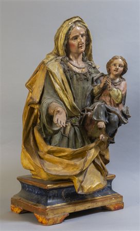 Sant'Anna e la Vergine, scultura in papier machè 