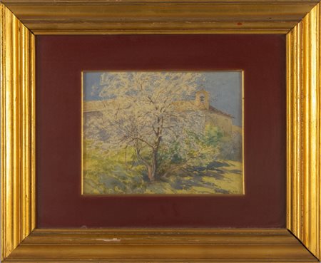 ALBERTO BENISCELLI (1870-1952) <br>Albero fiorito 