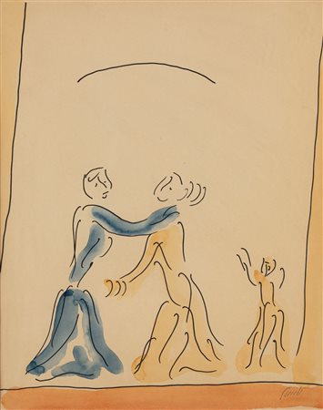 Virgilio Guidi (Roma 1891-Venezia 1984)  - Senza titolo