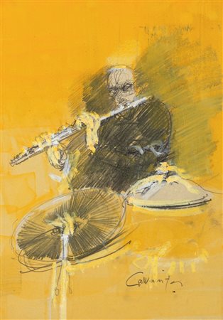 Giancarlo Cazzaniga (Monza 1930-Milano 2013)  - Jazz Man