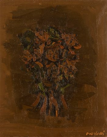 Ennio Morlotti (Lecco 1910-Milano 1992)  - Fiori, 1966