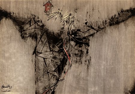 Paolo Baratella (Bologna 1935)  - Senza titolo, 60's