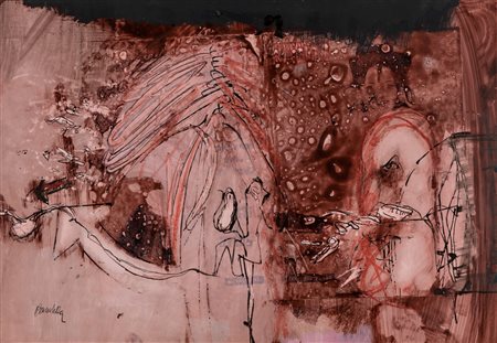 Paolo Baratella (Bologna 1935)  - Senza titolo, 1963