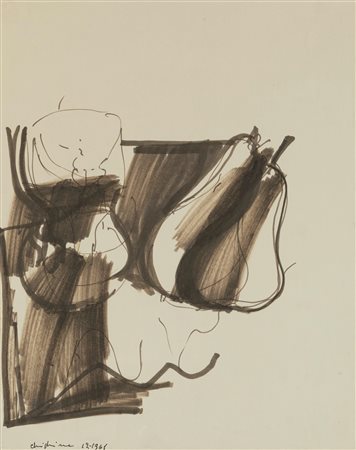 Alfredo Chighine (Milano 1914-Pisa 1974)  - Senza titolo , 1961