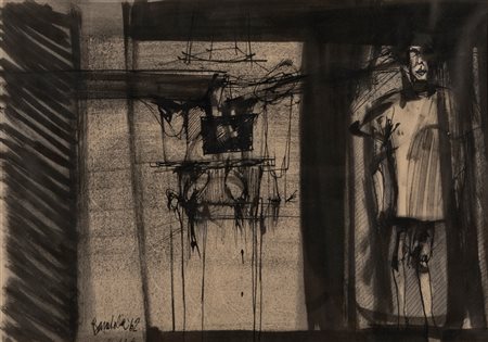 Paolo Baratella (Bologna 1935)  - Senza titolo, 1962