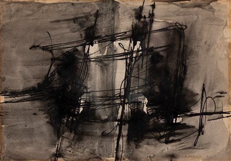 Agenore Fabbri (Quarrata 1911-Savona 1998)  - Senza titolo, 1957