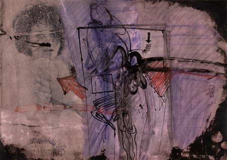 Paolo Baratella (Bologna 1935)  - Senza titolo, 1963