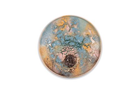 Carlo Zauli (Faenza 1926-2002)  - Piatto policromo