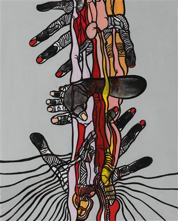 Agenore Fabbri (Quarrata 1911-Savona 1998)  - Senza titolo (mani)