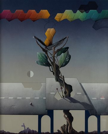 Milan  Goldschmiedt (Zagabria 1931)  - Intrappolare la nube tossica gialla, 1989