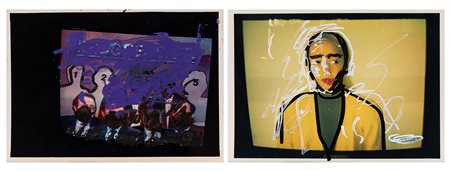 Mario Schifano (Homs 1934-Roma 1998)  - lotto composto da 02 elementi, 1990-95