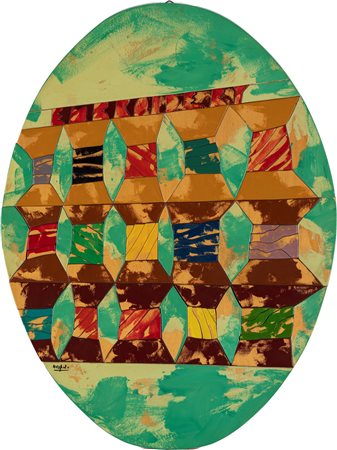 Ugo Nespolo (Mosso 1941)  - Embroidery 