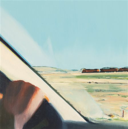 Jayne Holsinger - Arizona Roadscape "Train", 2000