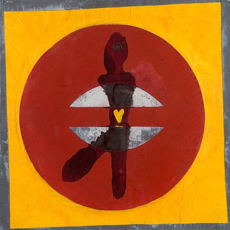 Bruno Ceccobelli (Montecastello di Vibio 1952)  - Cuore al corpo