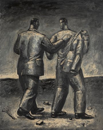 Stefanus Haidacher - Studie zu freunde, 1985