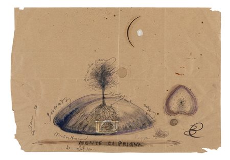 Bruno Ceccobelli (Montecastello di Vibio 1952)  - Bozzetto (Monte Ciprigna), Bozzetto (Monte Ciprigna)