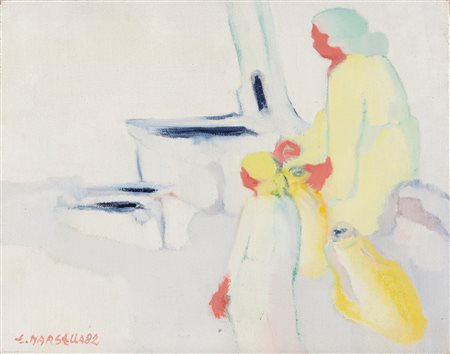 Emilio Marsella (1929)  - Donne al pozzo , 1982