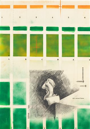 Silverio Riva (Voghera 1940-Vighera 1998)  - Artificiale subject foglia, 1974