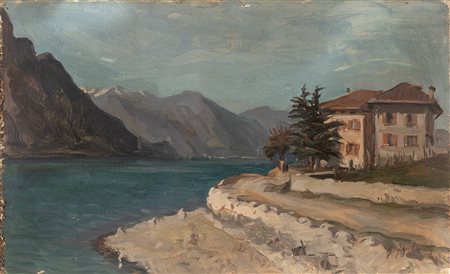 Giuseppe Facchinetti (Bolgare 1893-Bergamo 1951)  - Lago di Endine