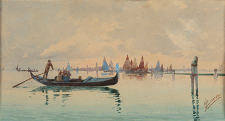 P. Longega (attivo a Venezia nella prima metà del XX secolo)  - Laguna veneta