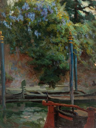 Antonio Piatti (Viggiù 1875-1962)  - La glicina, 1907