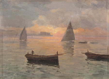 Aurelio Catti (Palermo 1895-1966)  - Tramonto