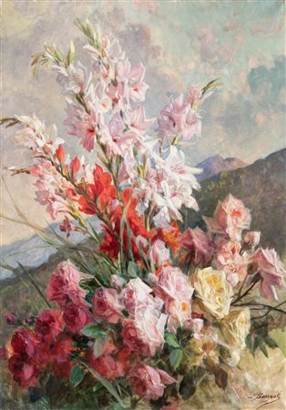 Licino Barzanti (Forlì 1857-Como 1944)  - Fiori di montagna