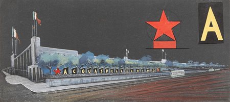 Ignoto futurista, secolo XX - Lo stabilimento dell'Acqua San Pellegrino