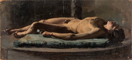 Oreste Da Molin (Piove di Sacco 1856-1921)  - Nudo per l'Abele morente, 1877